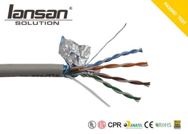 Buy cheap Bare Copper Category 6a Cable , Round PVC STP Ethernet Patch Cable 2m 3m 5m Length from wholesalers