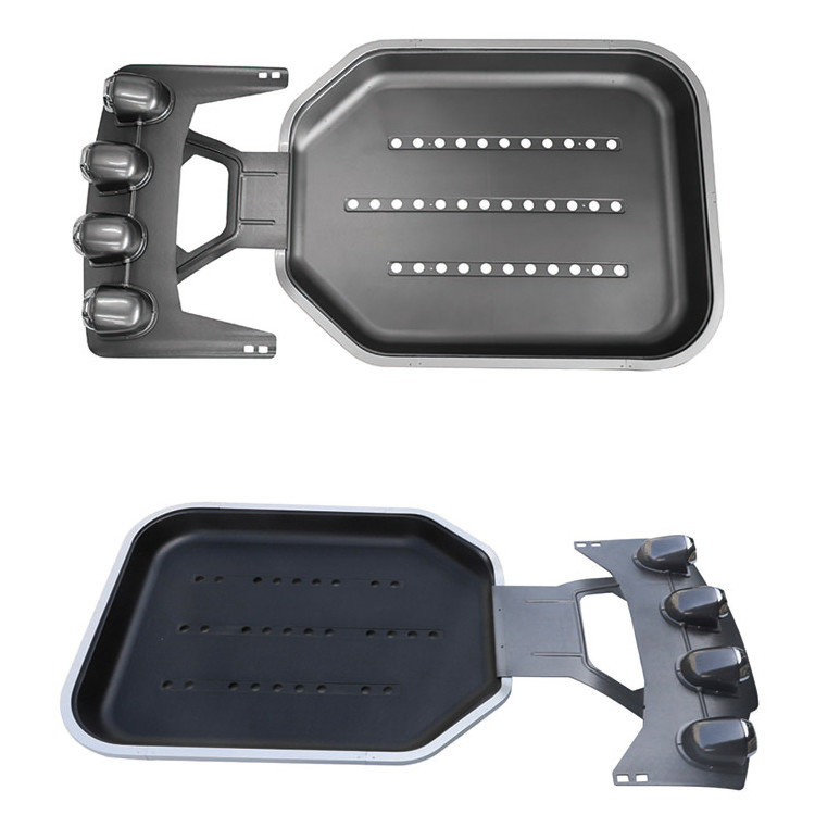 Universal Lockable Crossbar For Luggage Roof Rack Black Metal
