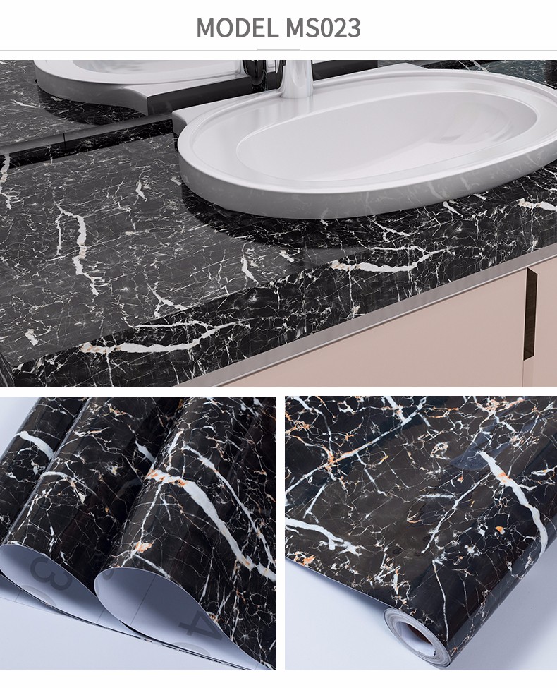 Papel De Parede Marble Mural for Living Room 61cm Width PVC Vinyl Contact Paper Printed Wall Paper