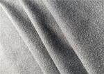 Brushed Polyester Tricot Knit Fabric Grey Colour Super Poly Jersey Fabric