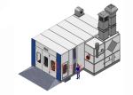 Water Based Paint Car Vehicle Spray Booth Heat recircle system Paint Room