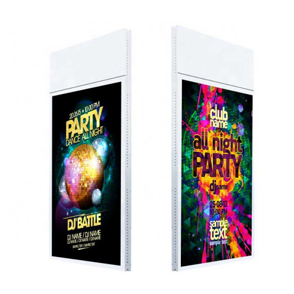 Buy cheap Hanging double sided lcd advertising screen with remote control software from wholesalers