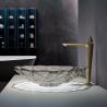 Buy cheap 12 inch Transparent Grey Glass Wash Basin , Bathroom Vanity Sink For Hotel from wholesalers