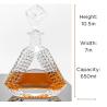 Buy cheap Clear Whiskey Decanter Glass Crystal Glass Liquor Bottle with Customized Bottle Color from wholesalers