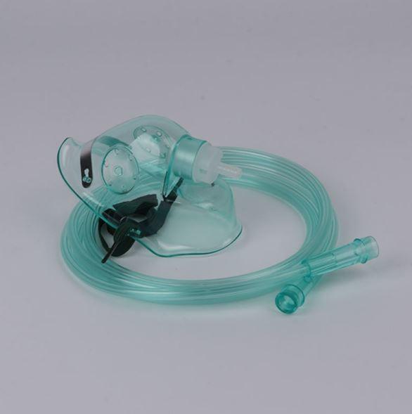 Buy cheap Medical PVC Disposable Oxygen Mask Simple Portable Green from wholesalers