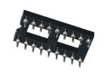 Round Hole 2.54mm IC Socket 18P Straight Pin Header Connector 180 Degree