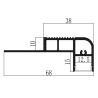 Buy cheap LED Strip Light Stair Nosing LED Profile Aluminium Alloy Customized Length from wholesalers
