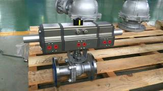 Buy cheap single acting pneumatic valve actuator 3 position pneumatic actuator from wholesalers