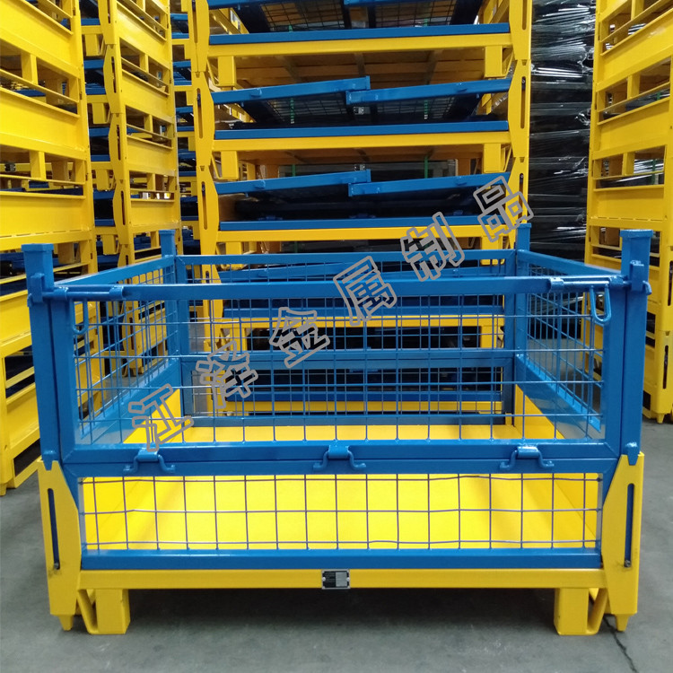 Efficient Storage Solution Foldable Collapsible Pallet Cage With Steel Construction