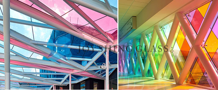 Colored Laminated Glass 0.76mm Ocean Blue PVB Laminated Safety Glass
