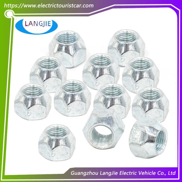 Golf Car Cone Lug Nut Zinc Plated Tire Lugs Wheel Nuts Open End Acorn Lug Nuts 1