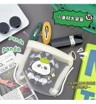 CARTOON NET COIN PURSE CUTE CHANGE STORAGE BAG TRANSPARENT PORTABLE CARD POCKET