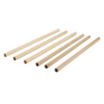 22.5cm Natural Disposable Bamboo Straws For Coffee Beverage Cocktail Tea