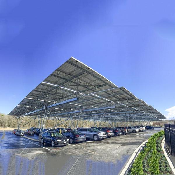 Buy cheap 10KW 30KW Hot Galvanized Steel Solar PV Carport from wholesalers