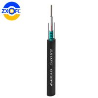 Buy cheap 8 12 24 Core Duct Fiber Optic Cable , GYXTW G652D Unitube Fiber Optic Cable product