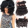 Buy cheap Brazilian Bouncy Curly Hair Bundles Human Hair Weave Remy Hair Extensions Natural Color from wholesalers
