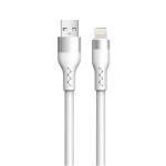 Mobile Phone TPE USB Cable 2A / 3A USB A Charging Cable White Customized Length