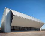 Temporary Aircraft Hangar Steel Structure Buildings With Lift-Up Door