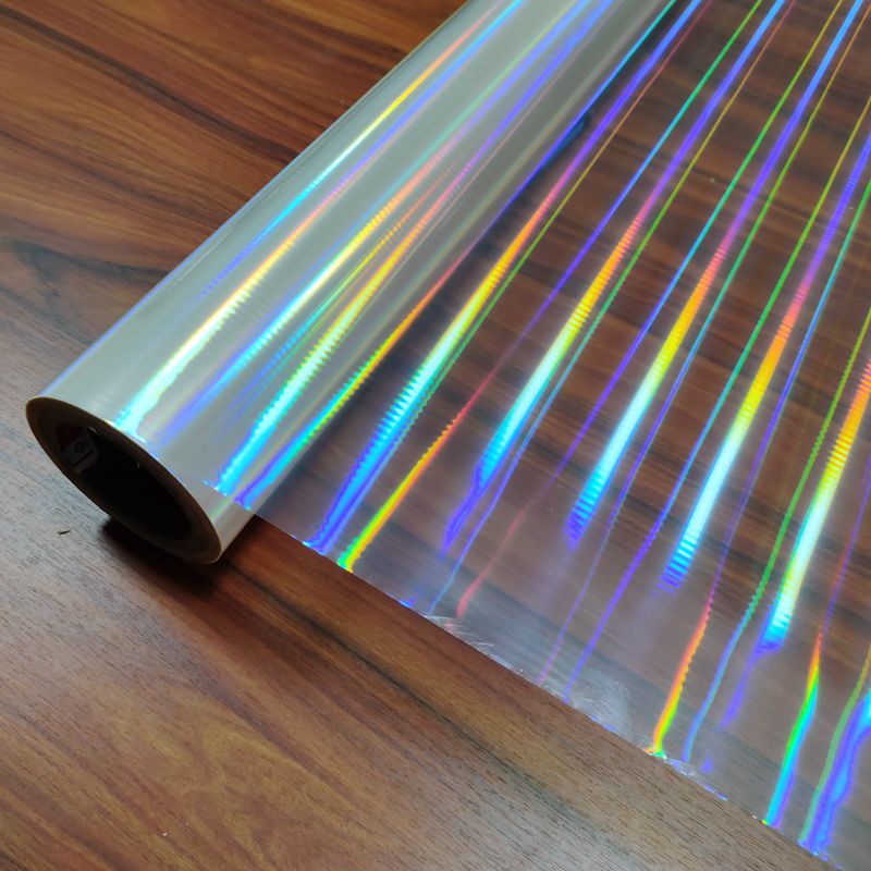 Transparent BOPP Plastic Film Multiple Extrusion Holographic Clear Film