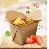 Buy cheap Leakproof lunch paper box for food packaging / biodegradable take away food kraft paper box from wholesalers