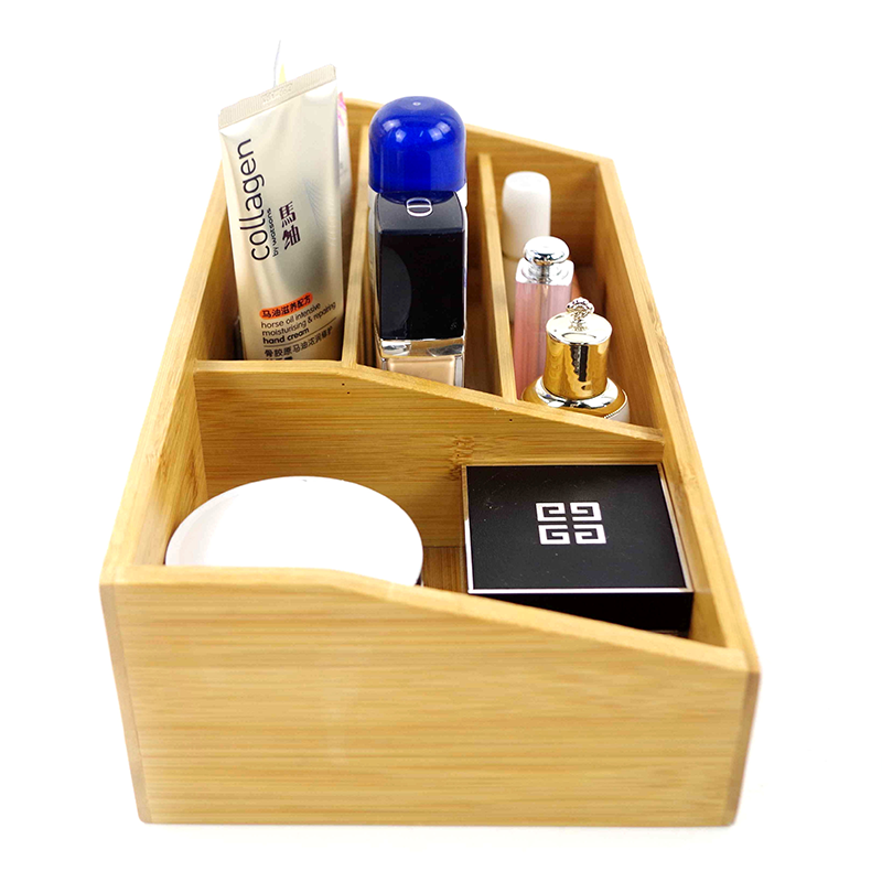 CE Certificate Modern Bamboo Desk Storage Organizers Set with Removable Dividers
