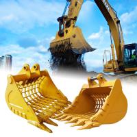 Buy cheap Construction Excavator Skeleton Bucket , Mini Bobcat Sieve Bucket For 5 Tonne product