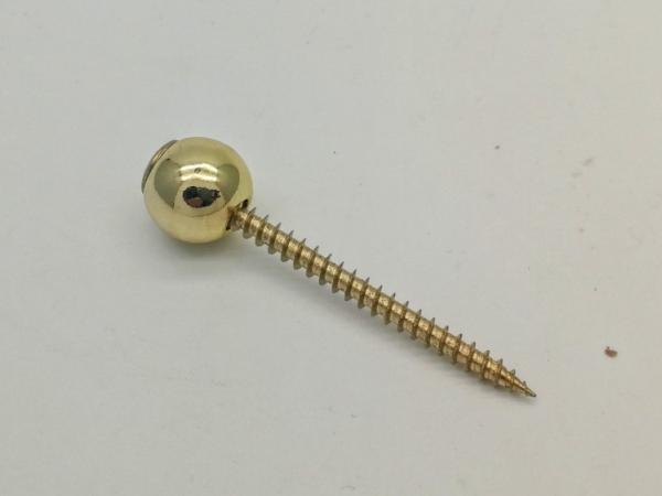 Buy cheap Gold Plated Spherical Zamak Material Coffin Screw Accessories Durable ZS10 from wholesalers