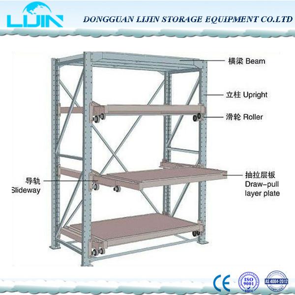 Quality Semi Open Vertical Mould Storage Racks 800-10000KG Load Q235B Cold Roller Steel for sale