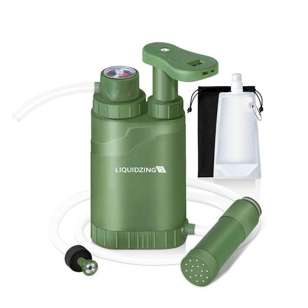 Buy cheap LIQUIDZING Hiking Water Purifier Pump 0.01 Micron 3 Filter Stages 1056 Gallons from wholesalers