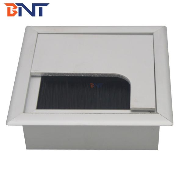Rectangular Alloy Small Computer Desk Cable Wire Box Office Desk Grommet