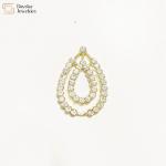 Custom Accessories Zircon Metal Buckle Chain Pendants For Key Handbag