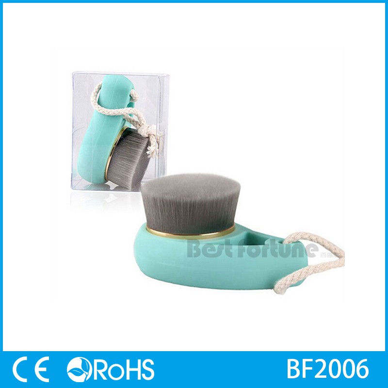 Facial Cosmetic Contour Makeup Brush Carbon Fiber Hair Face Washing Brush