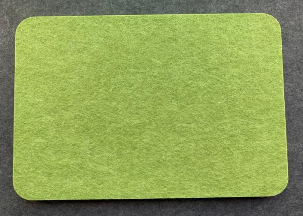 Green Color Sound Deadening Wall Panels / Polyester Acoustic Panels Fire