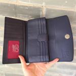 Authentic Exotic Stingray Skin Women's Long Wallet Genuine Leather Lady Floral