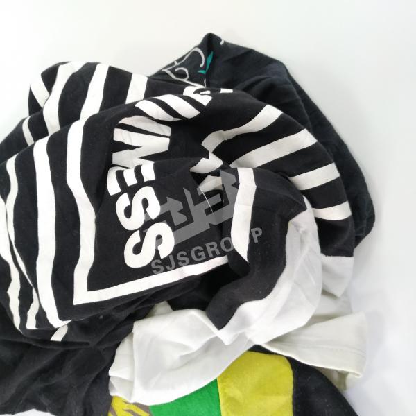 Buy cheap 100 Cotton Waste Industrial Mixed Color T Shirt Rags Machine Wiping Rags Mixed Coloured Cotton Rags from wholesalers