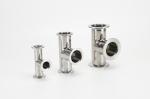 SS304 KF Vacuum Fittings Equal Tee customizable harmless Industrial