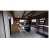 Buy cheap Monomer Design Blue Smoke Shop Furniture 10mm Tempered Glass from wholesalers