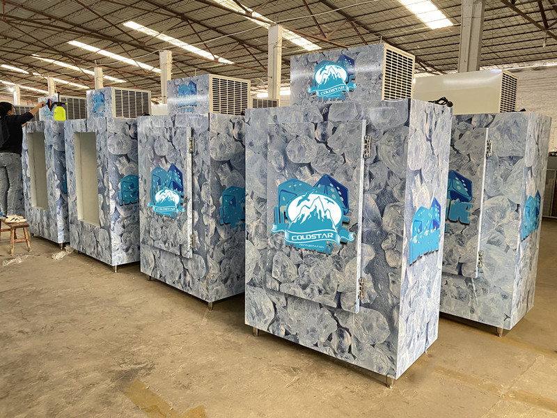 Front Opening Cold Wall Ice Bin Storage Freezer