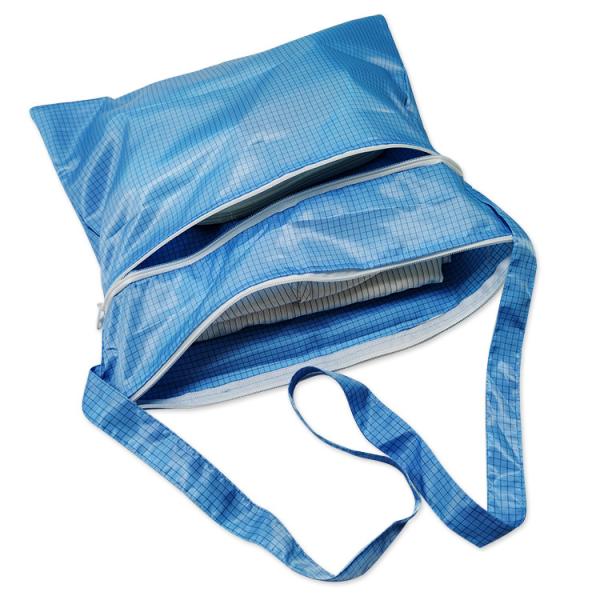 Buy cheap Cleanroom 5mm Strip Blue Fabric Anti Static ESD Bag Dust Free from wholesalers