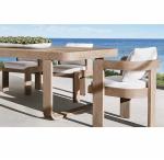 Waterproof Teak Outdoor Dining Table And Chairs Patio Garden Soild Wood Set