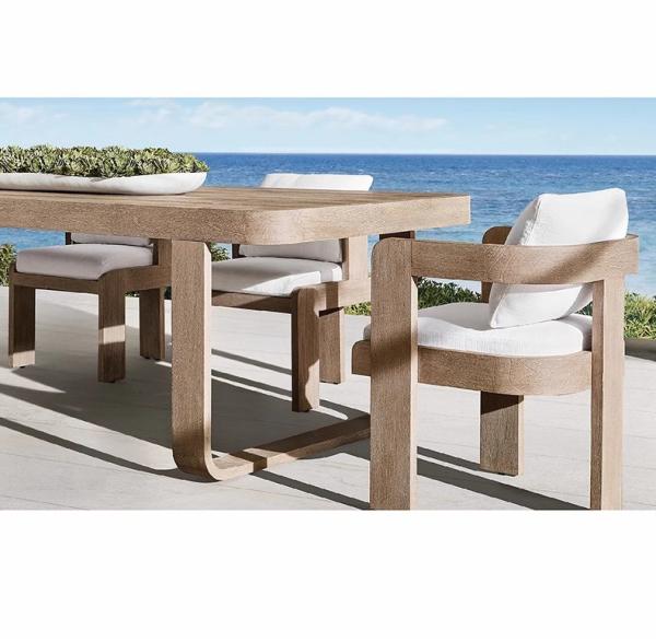 Buy cheap Waterproof Teak Outdoor Dining Table And Chairs Patio Garden Soild Wood Set from wholesalers