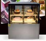 Right Angled Fan Cooling Refrigerated Cake Display Cabinets Low Consumption with