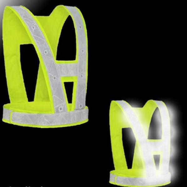 Buy cheap Sanitation LED Reflective Traffic Light Emitting PPE Safety Wear Vest from wholesalers