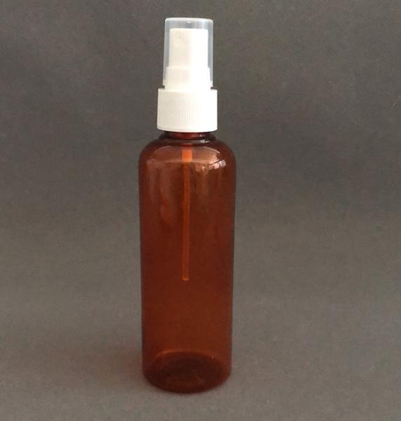 Buy cheap Dark Brown PET Round Shoulder 100ml Spray Bottle For Alcohol Disinfectant from wholesalers
