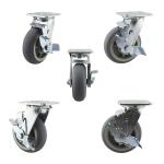 5x2 Inch 506LBS Top Plate Swivel Lock Ball Bearing Casters