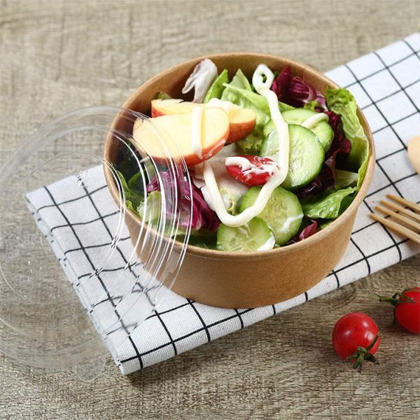 Buy cheap Customized Biodegradable Noodles Salad Fast Food Packaging Disposable Kraft Salad Cardboard Hot Food Salad Soup Paper Bowl from wholesalers