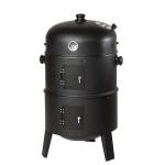 Outdoor Kitchen Trolley Barbecue with 4 Burners Gas BBQ Grill and Flame Safety
