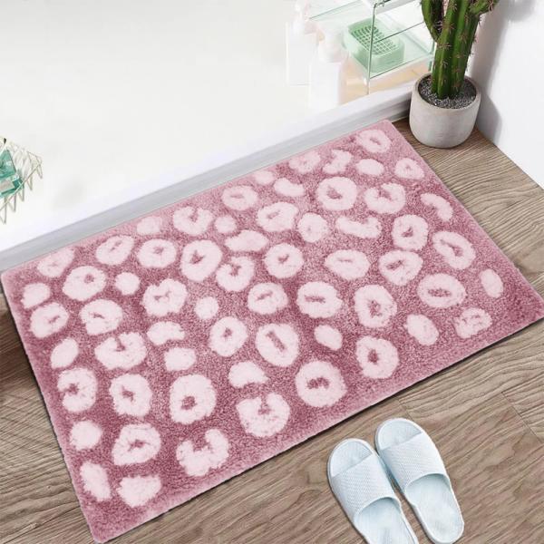 Buy cheap Modern Microfiber Tufted Anti Slip Embroidered Shaggy Bath Mat from wholesalers