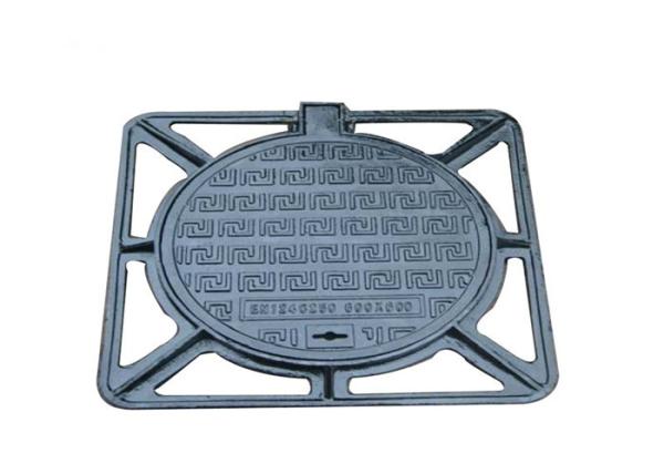 Buy cheap GGG 50 Square Manhole Covers Ductile Cast Iron Anti Skidding With Hinge from wholesalers