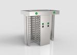 304 Stainless Steel Full Height Turnstile Automatic Left / Right Double Lane